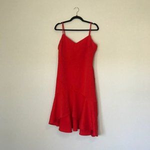 Lulu's Red Asymmetrical Dress